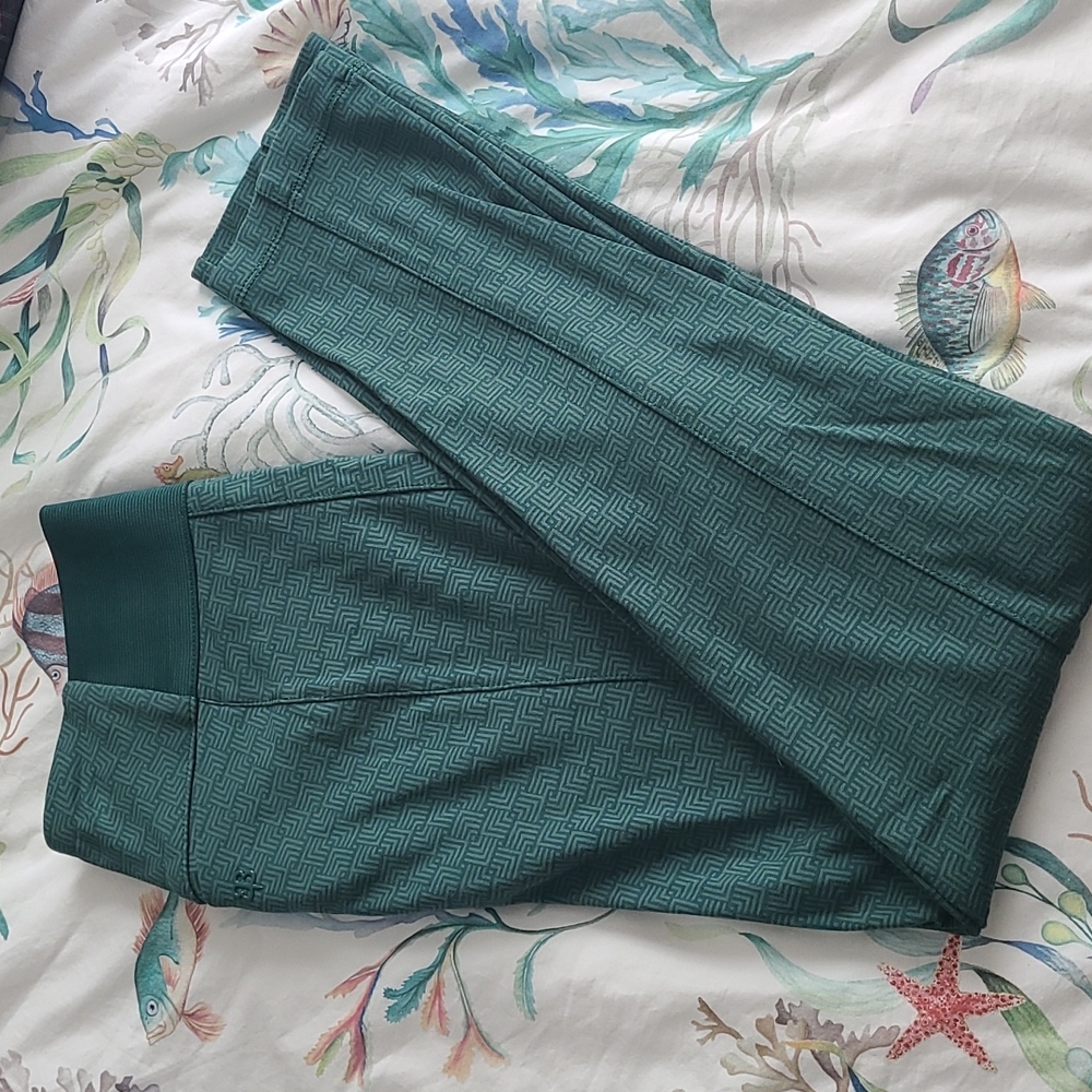 BetaBrand MP Green Pattered Power Down Pants